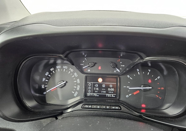 Toyota Proace City Verso cena 77900 przebieg: 77000, rok produkcji 2020 z Międzyrzecz małe 106